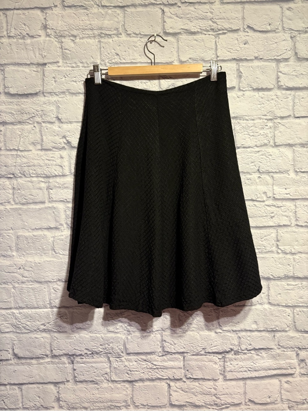 Vintage Black A-Line Skirt Size 12 (see measurements)